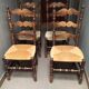 set of 4 louis XIII chairs mulched