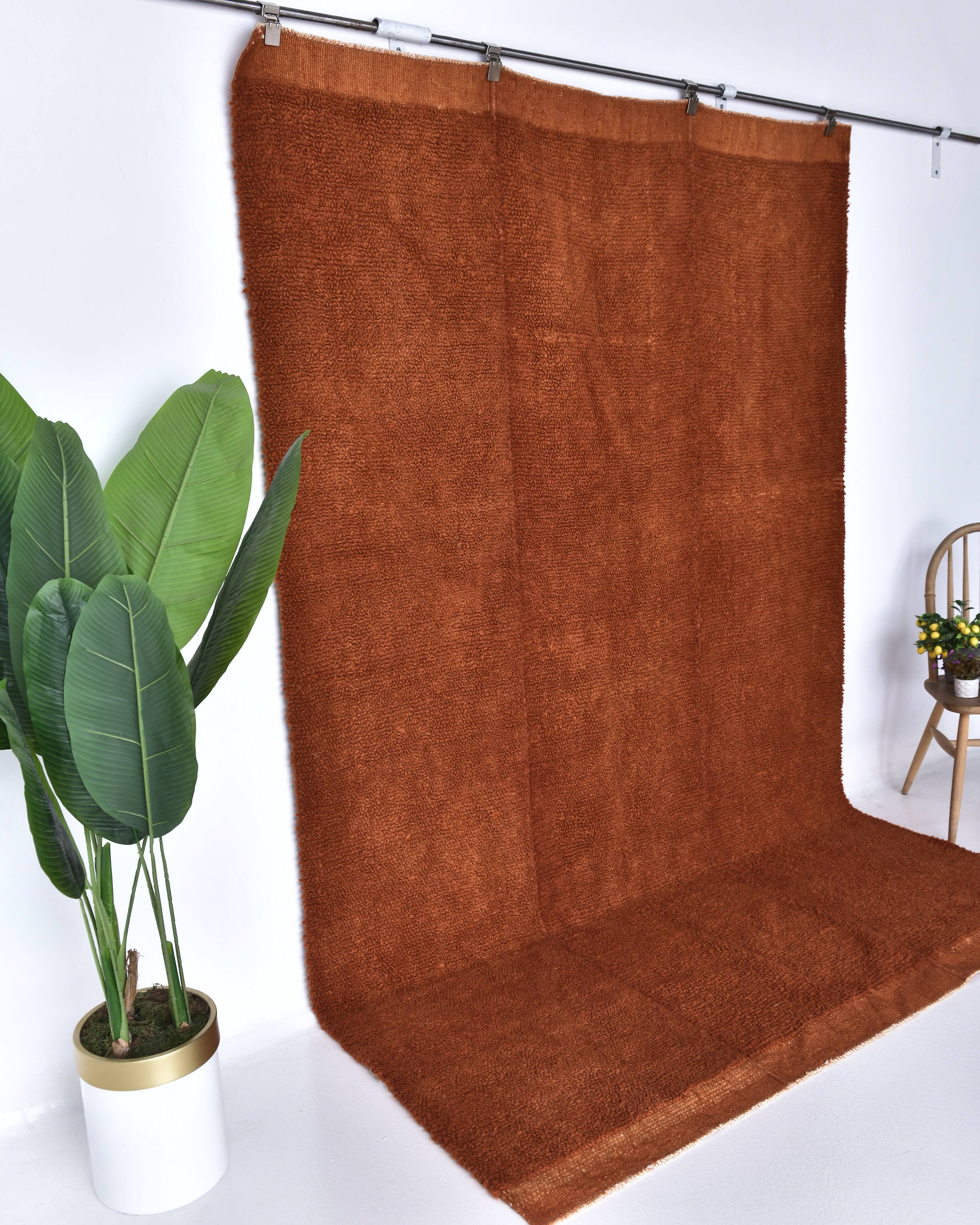 6x10 Terracotta Turkish Vintage Soft Rug 194x294Cm SK 241964