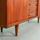 XL HP Hansen Scandinavian Design Teak Wooden Highboard Credenza Denmark 60s