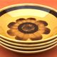 1920s 4 Deep Plates Earthenware from Sarreguemines and Digoin France