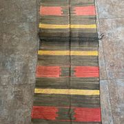 Long Moroccan Berber rug in sabra (vegetable silk) that can be divided