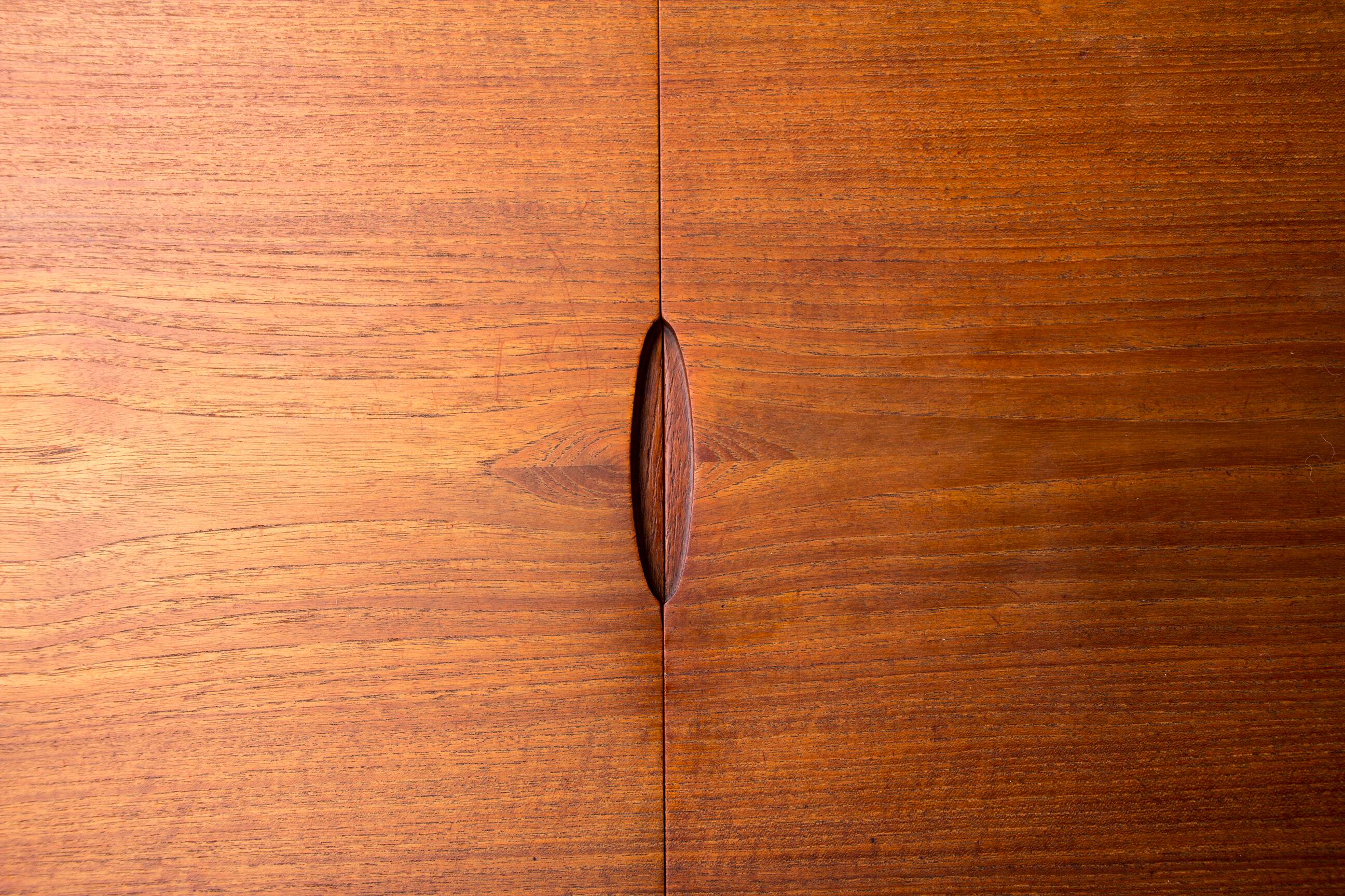 Rolling table, service, Danish expandable and double-level, teak 1960.