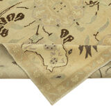 1970s handwoven anatolian beige carpet 156 cm x 281 cm