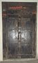 Porte ancienne en bois avec cadre