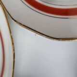 Porcelain plates made in France gilding
