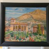 The alhambra of Granada oil by Marguerite Portier