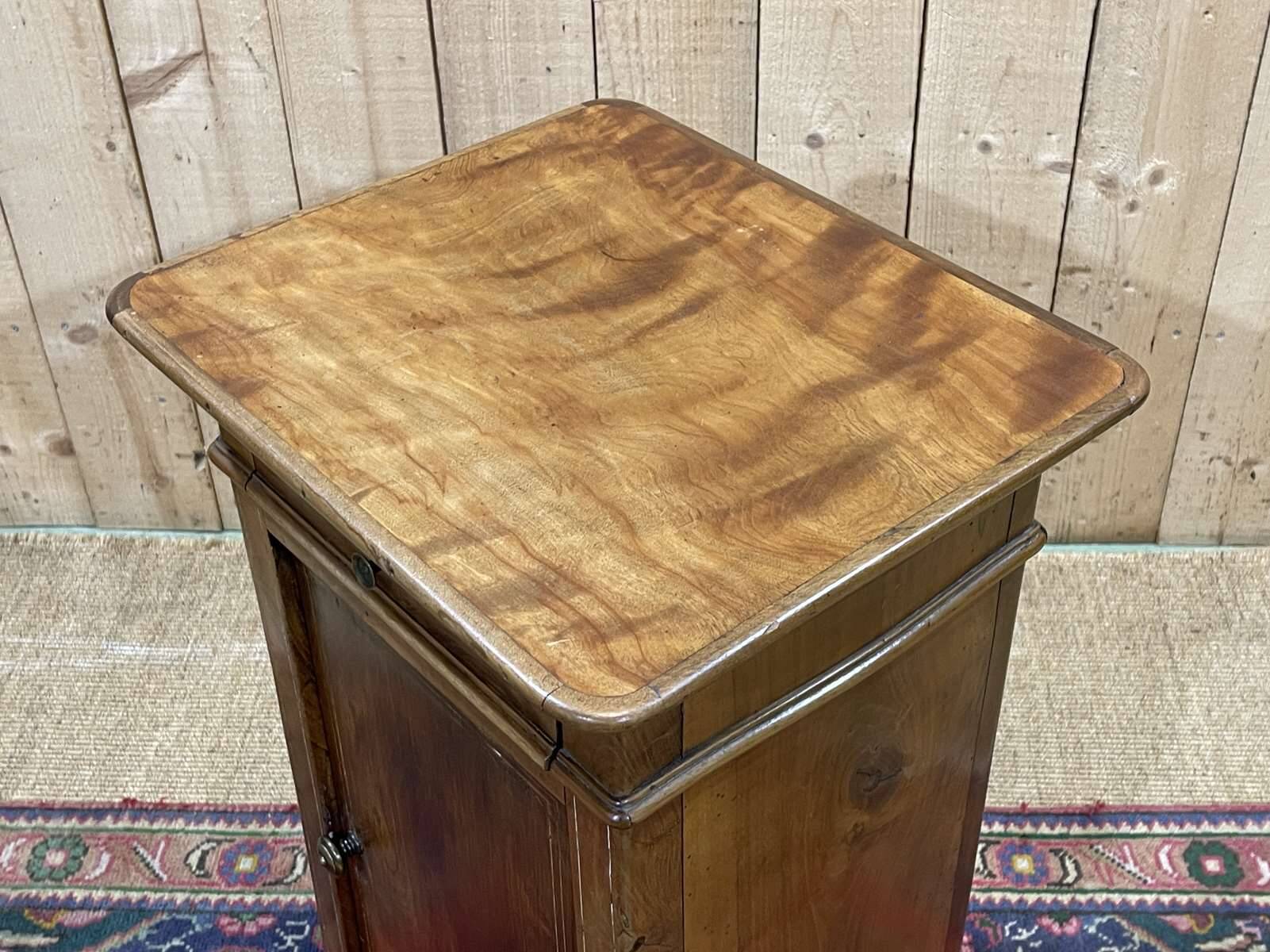 Late 19th century fruit wood bedside table