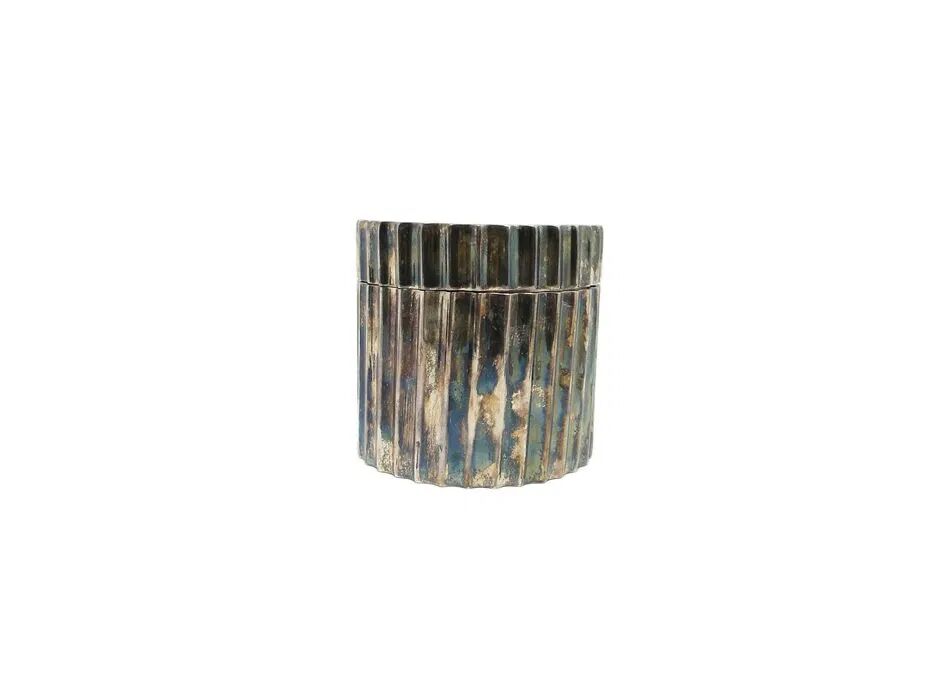 ABV Art Deco Bonbonniere, Silver-Plated Brass, United Kingdom, 1950s