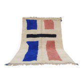 Tapis marocain en laine naturelle fait main