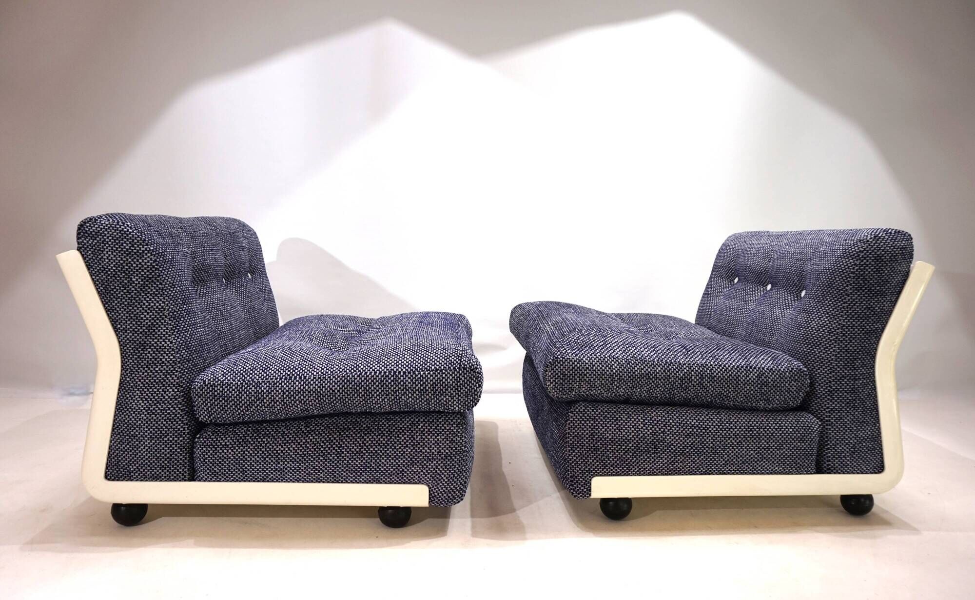 Set of 2 C&B Italia Amanta modular lounge chairs by Mario Bellini, 1970