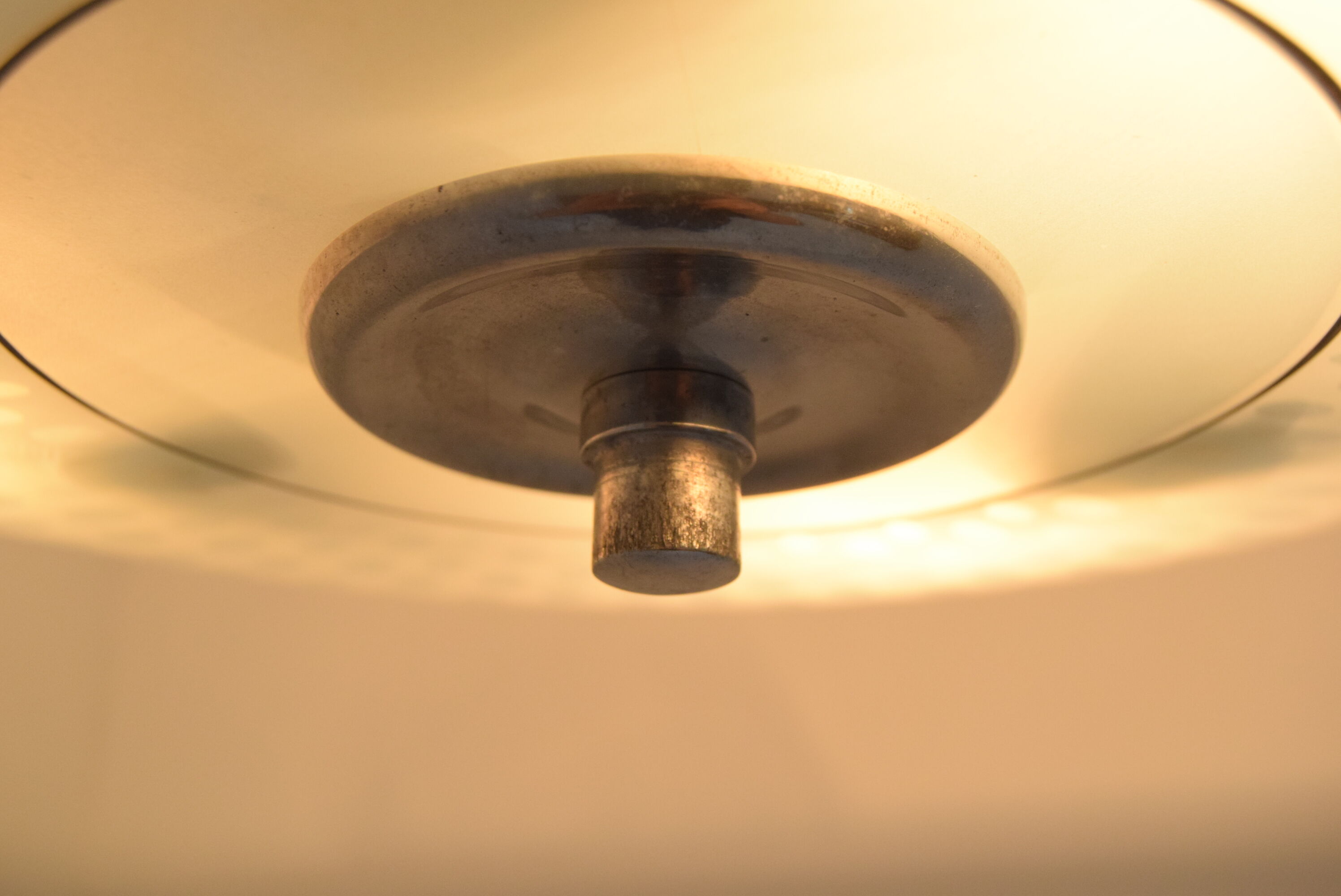 Mid-century Glass pendant by Napako,1970's.