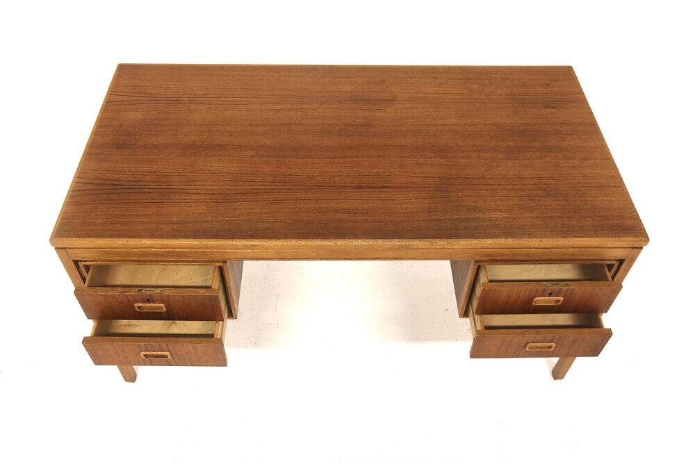 Scandinavian desk in teak and oak, Sweden, 1960