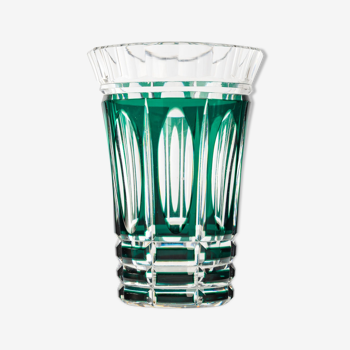 Vase cristal, Cristallerie Val Saint Lambert XXème Siècle
