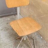 Chaise tabouret industrielle réglable années 1960/70 design vintage en fer