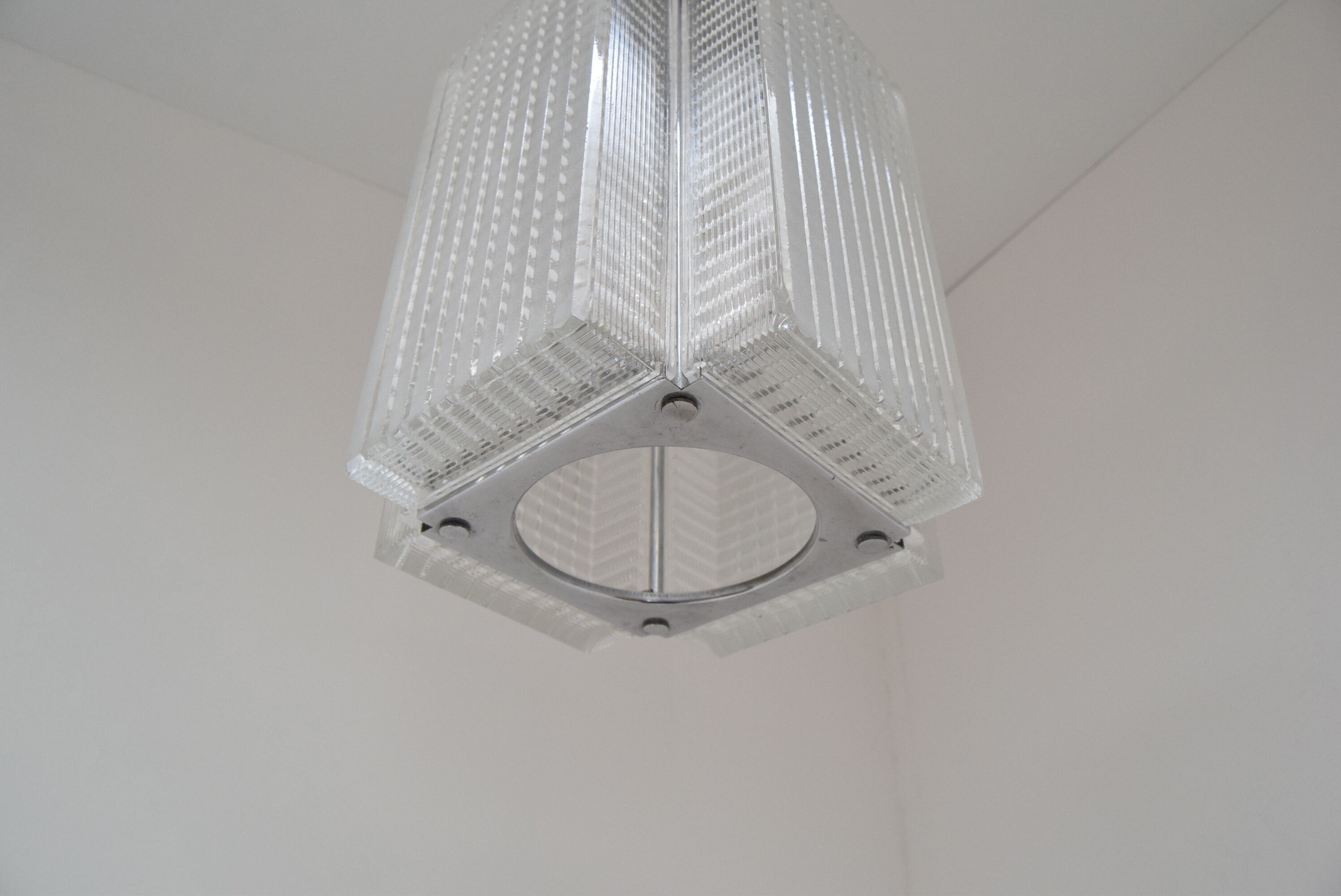Mid-century Chrome Pendant by Napako, 1970‘s.