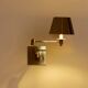 Maison Charles adjustable wall light, brushed steel, circa 1960