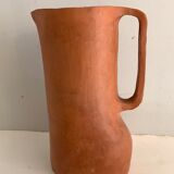 Signed terracotta pitcher or vase