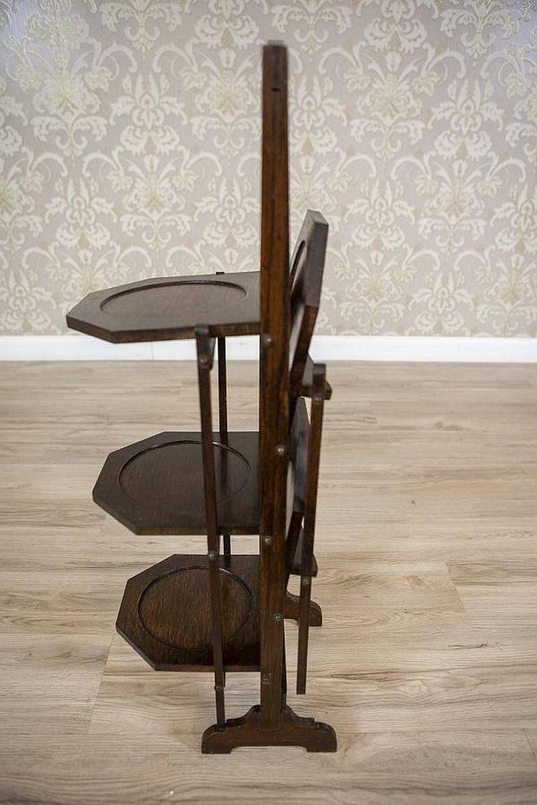 Late 20th Century Oak Flower Stand, 1950s