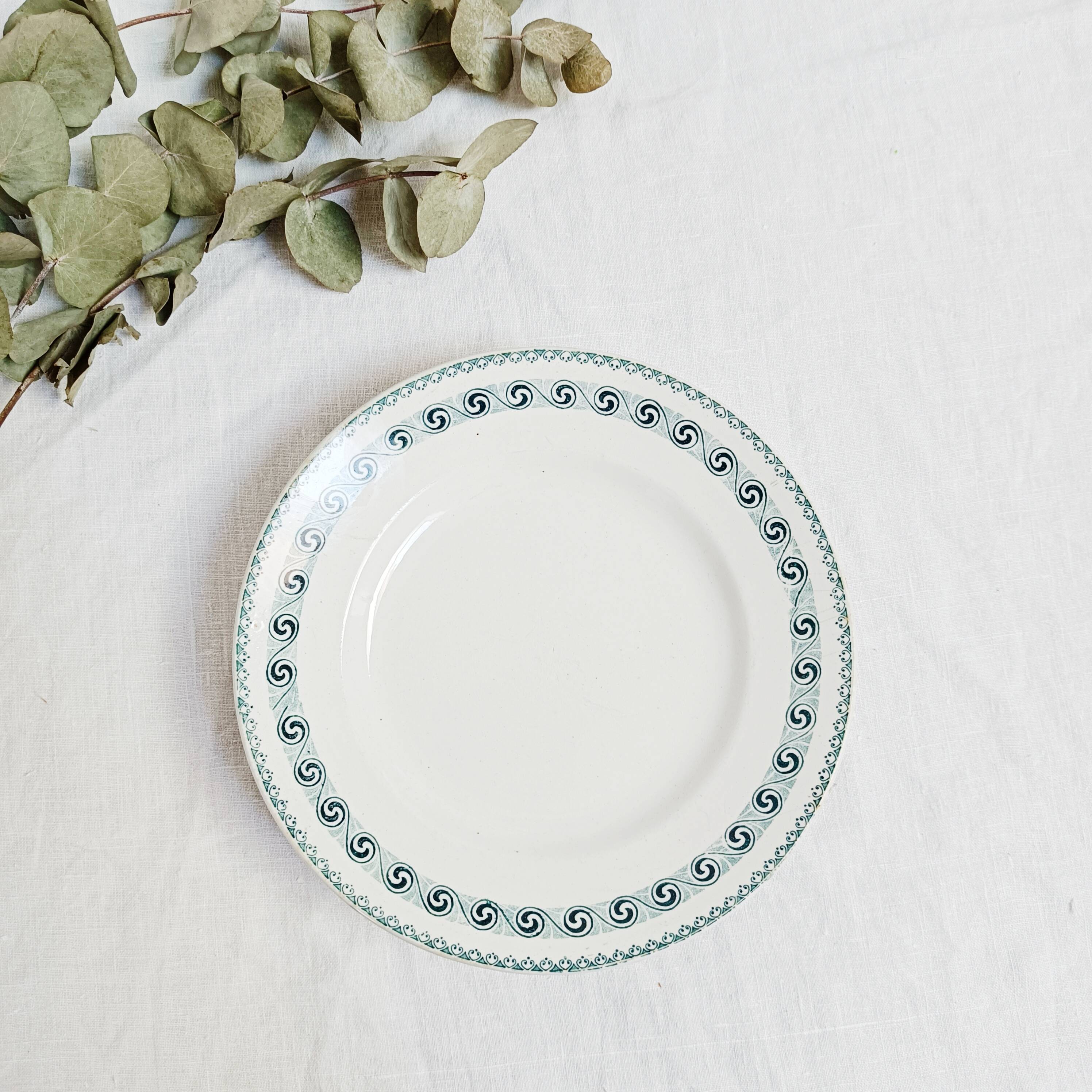 Ironstone compote dish Moulin des Loups and Hamage, Rachel model.