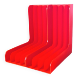 Ranges vinyles 33t en plastique orange 70s
