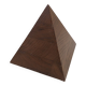 Boîte en bois en forme de pyramide