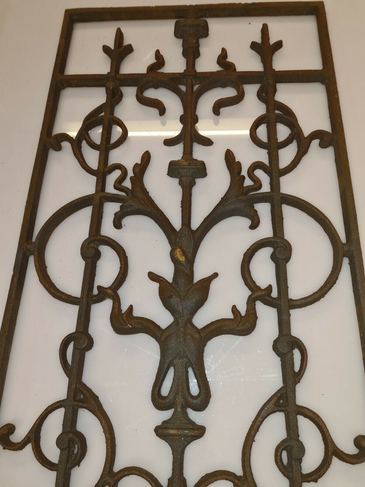 Cast iron door grille