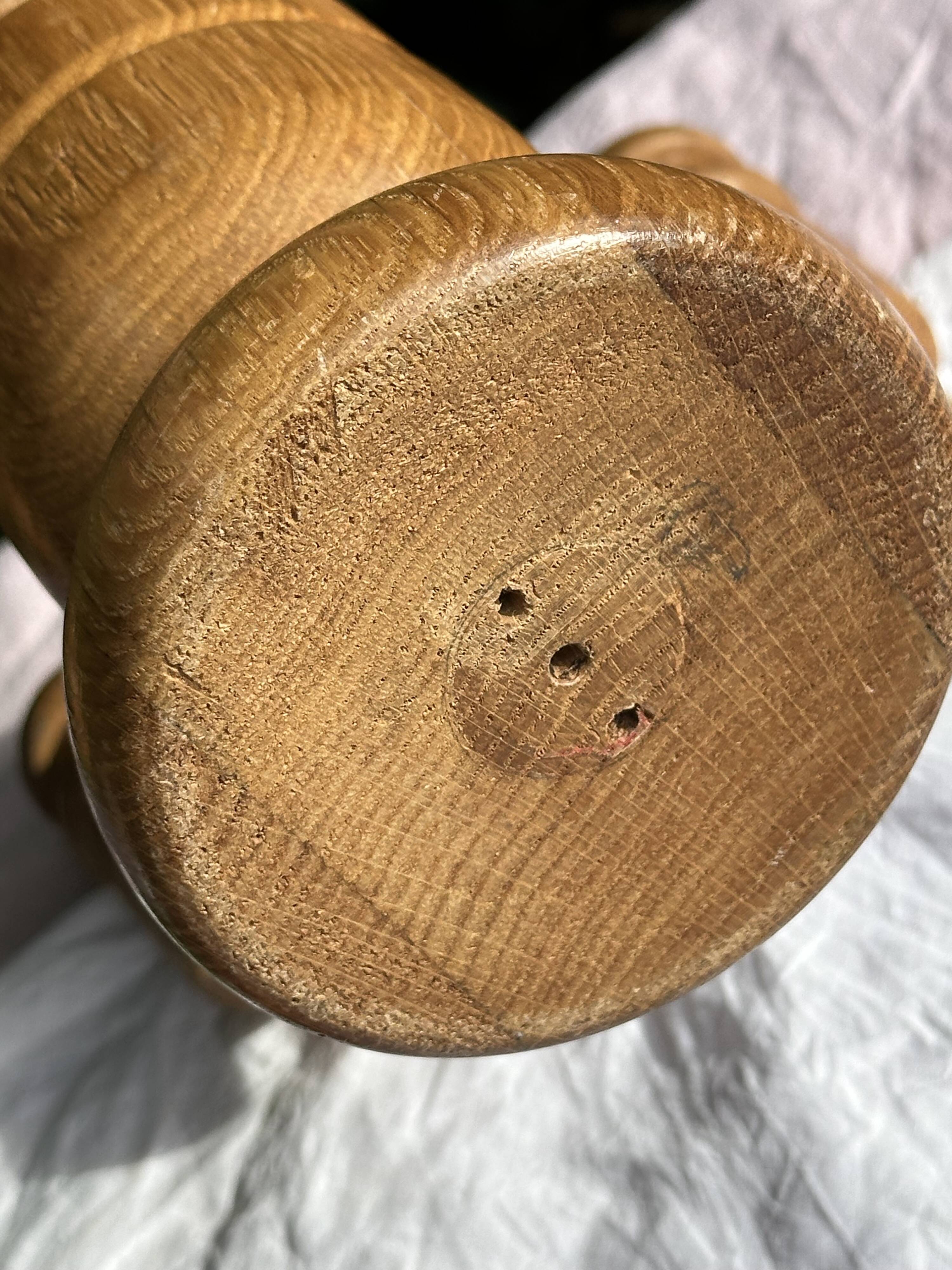 Vintage Scandinavian Candle Holder in Natural Wood, 60s Design - 7 Candles