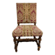 Chaise style Louis XIII en noyer