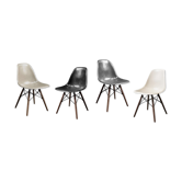 Lot of 4 DSW chairs by Charles & Ray Eames, Herman Miller edition