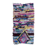 Colorful Boucherouite Moroccan rug - 72 x 154 cm