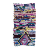 Tapis Marocain Boucherouite coloré - 72 x 154 cm