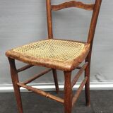 Pair chairs cans d'estaminet XIXth