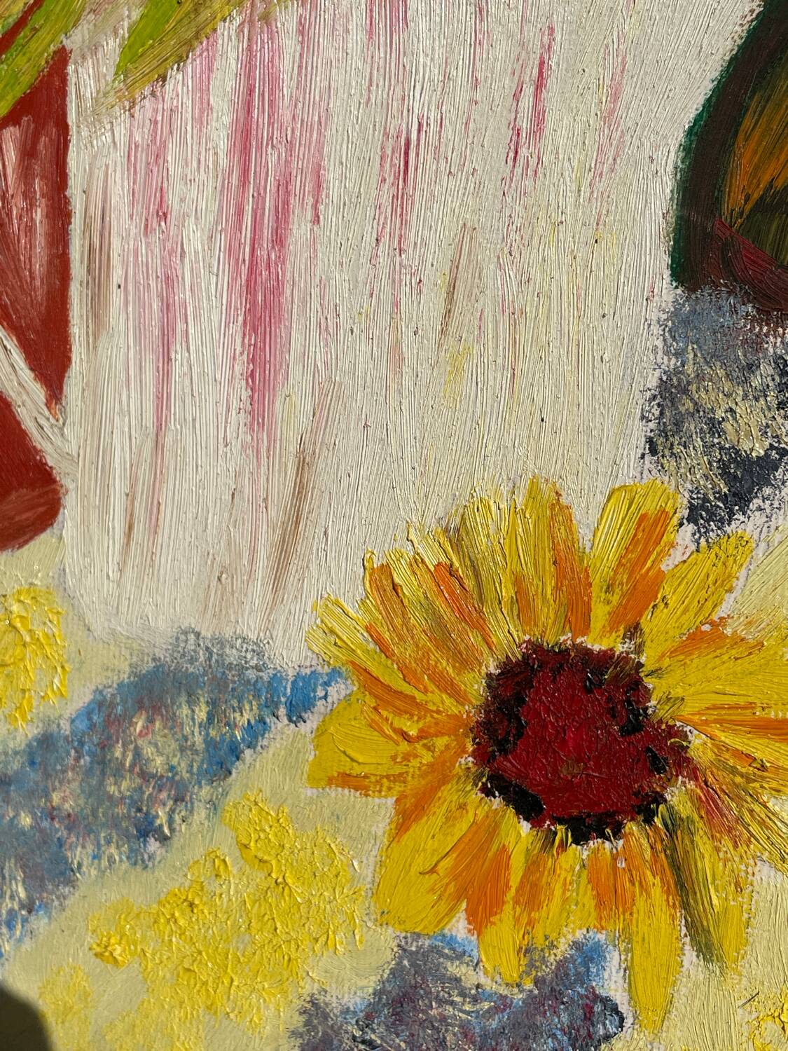 Tableau bouquet de fleurs tournesol