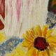 Tableau bouquet de fleurs tournesol