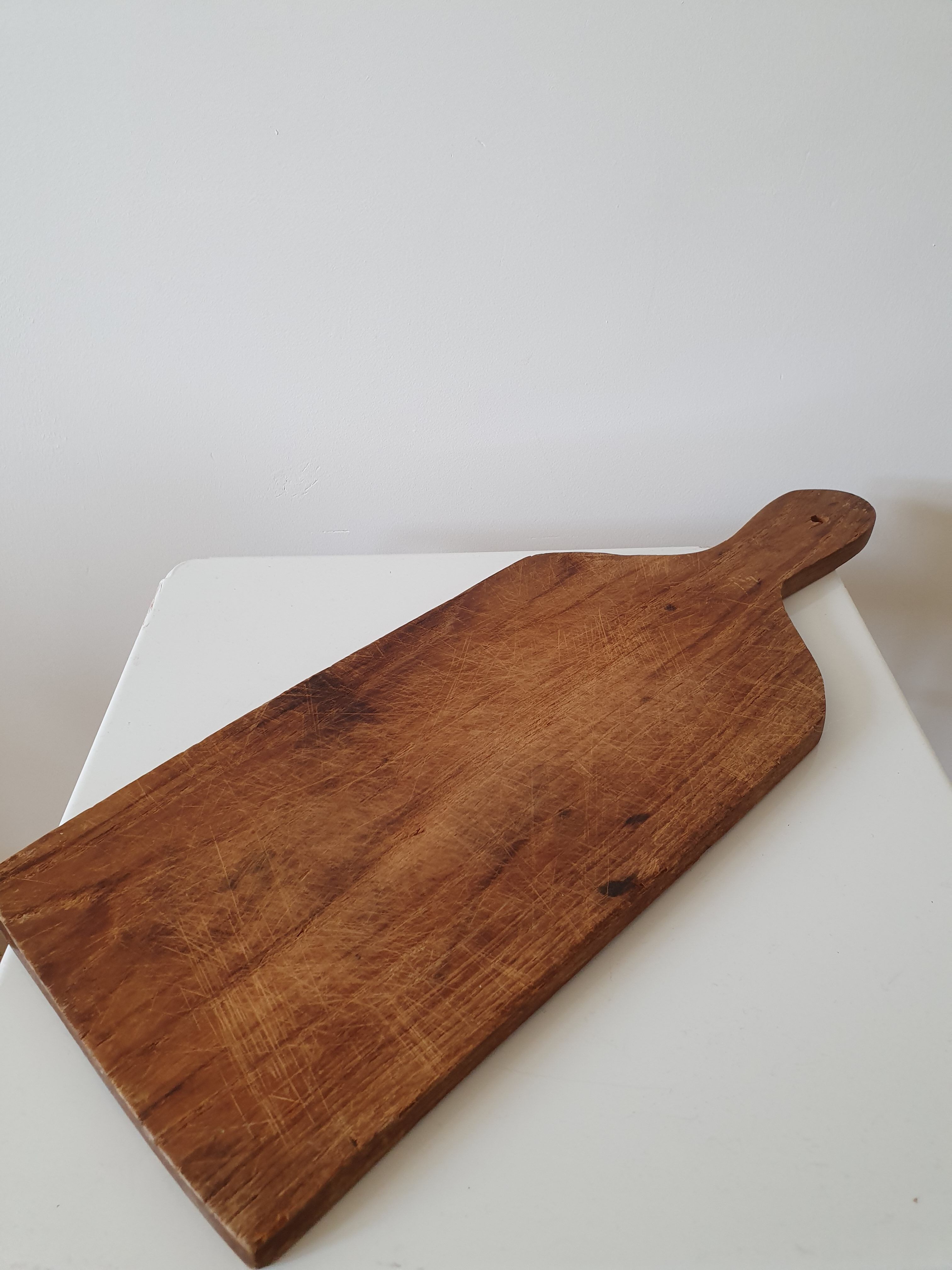 Raw wood cutting board