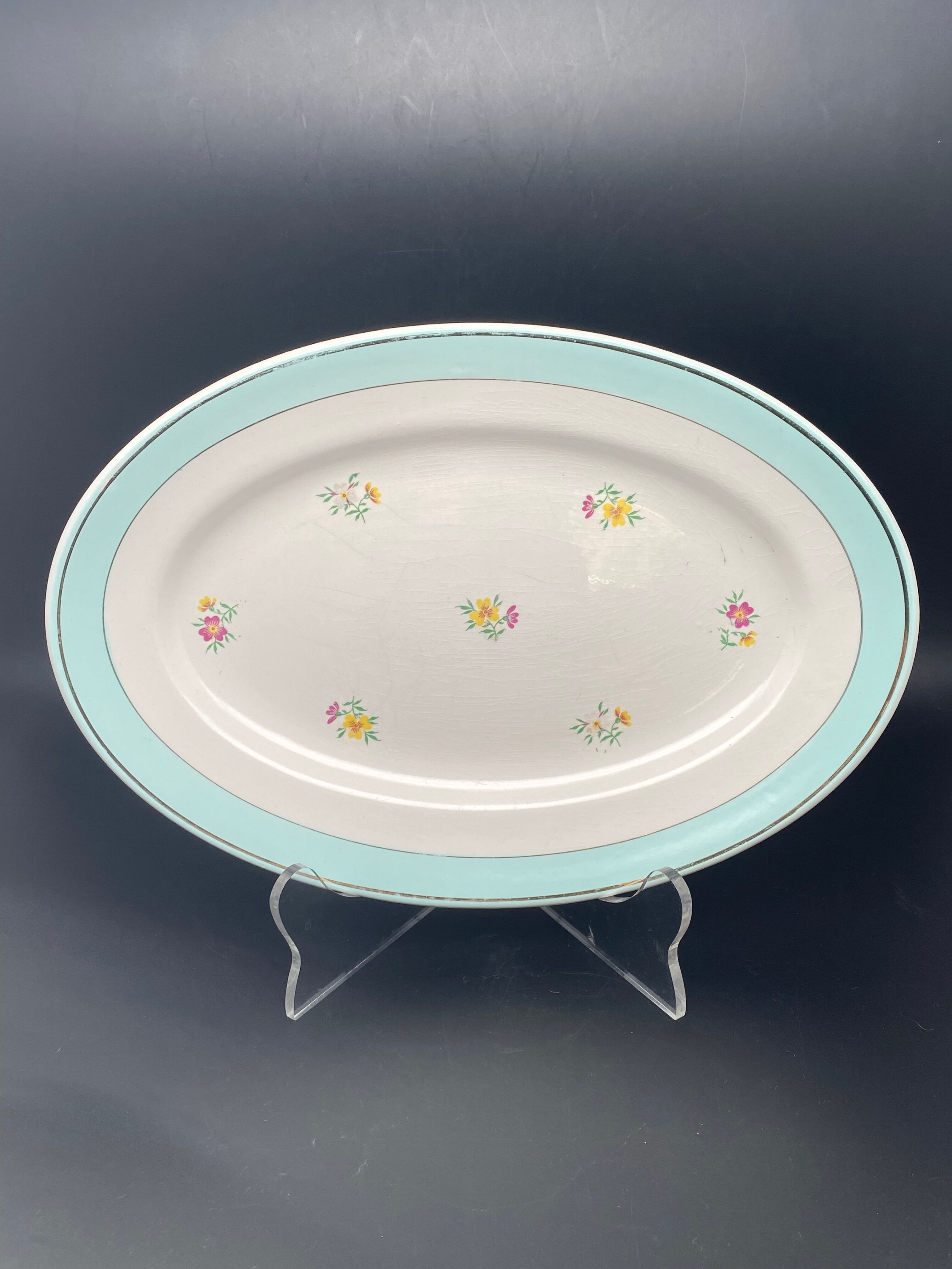 Lunéville half-porcelain serving dish
