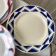 Set of 6 flat plates badonviller courville and sumatra 30s