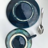 Deep blue Vallauris teacup