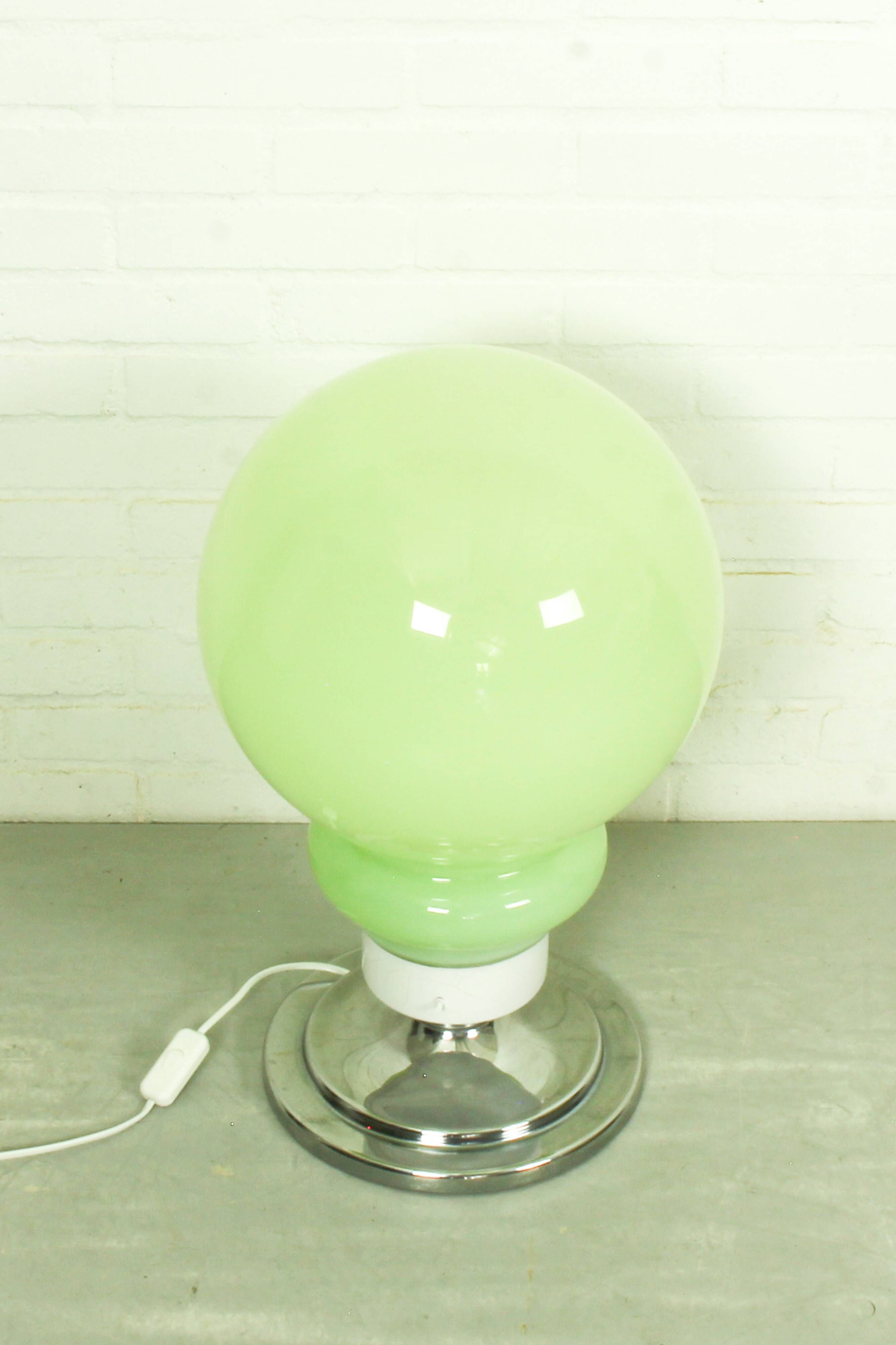 Large Italian Space Age Murano Style Glass Table Lamp (57 cm)