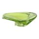 Vintage Green Crystal Bowl Val Saint Lambert 1960s