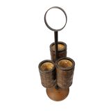 Modernist wine rack, flower stand, bottle rack, Denmark 1970s.