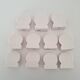 White porcelain name holder
