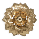 Golden flower wall lamp