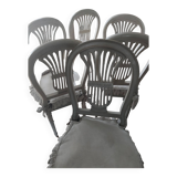 Lot de six chaises style louis XVI