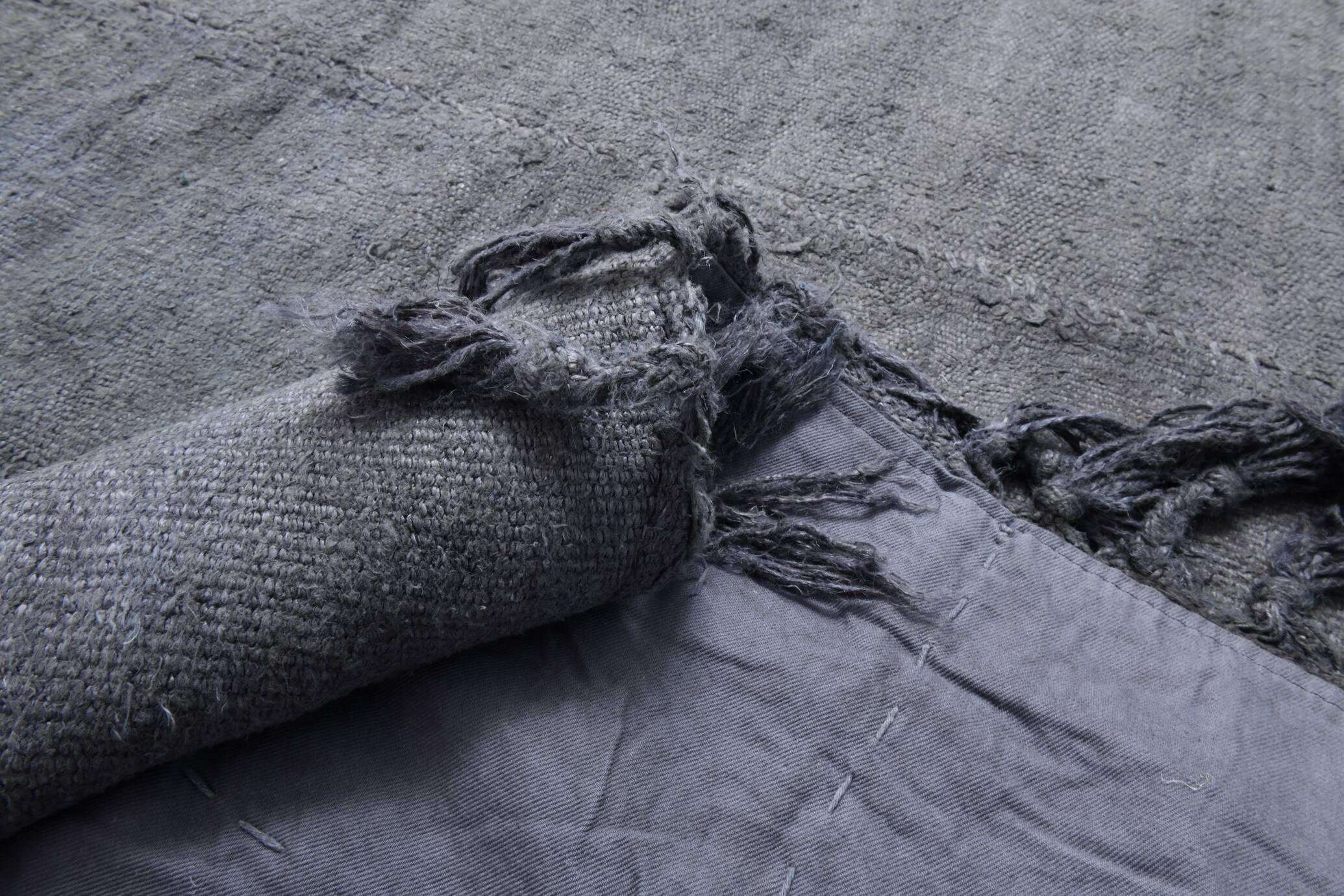 5x7 Shades Of Gray Vintage Kilim Rug, 156x231Cm