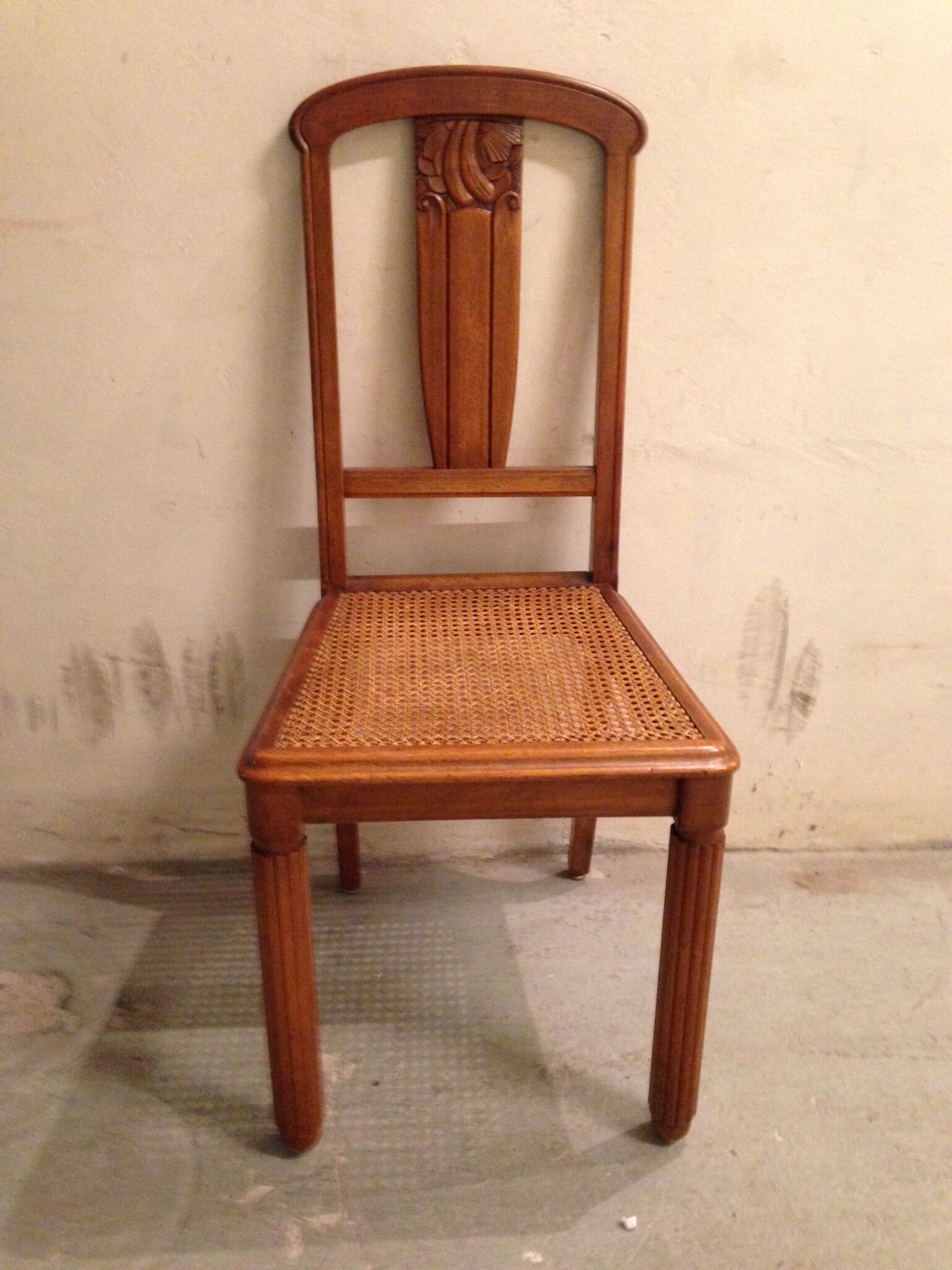 Art déco set of chairs