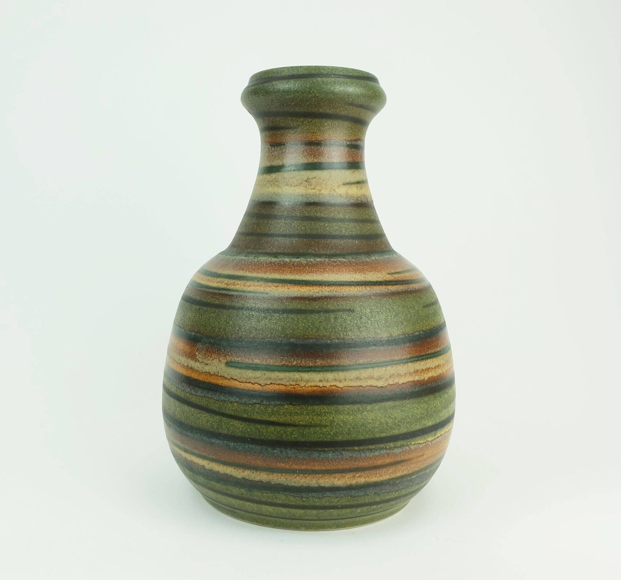 Dumler & breiden mid century ceramic vase model no. 476/32 stripe dekor 1960s