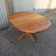 Old dining table vintage pine wooden chairs