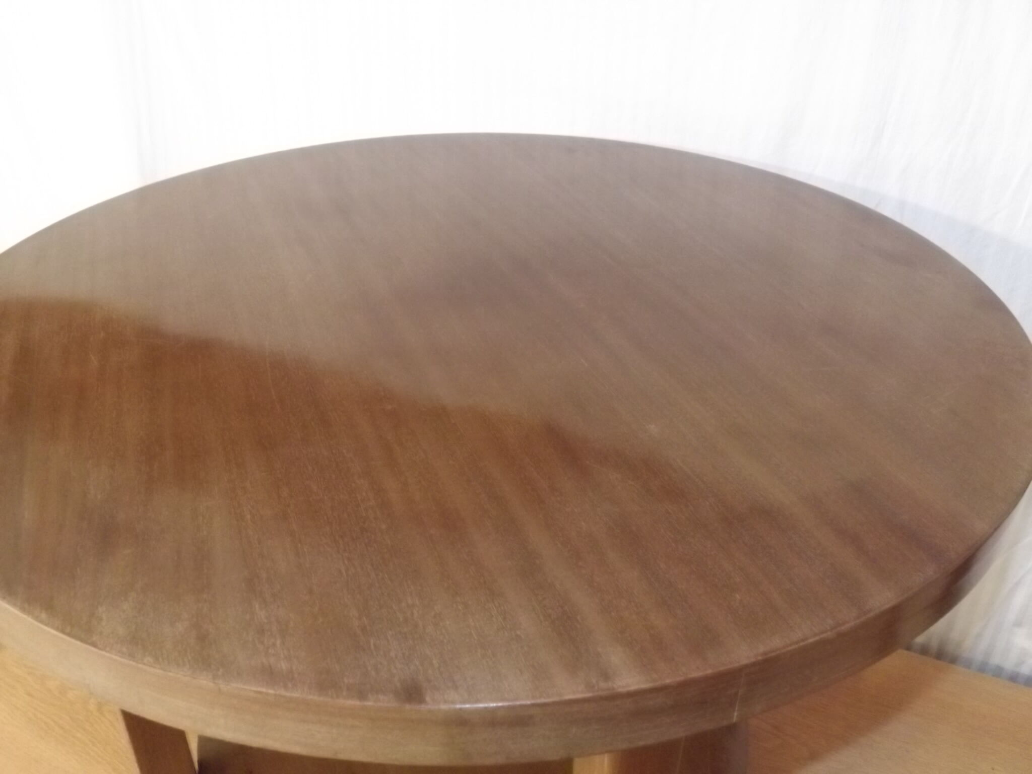 Mahogany coffee table Gaston Poisson art deco 1940