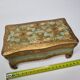 Florentine jewelry box, on gilded wooden feet made in Italy